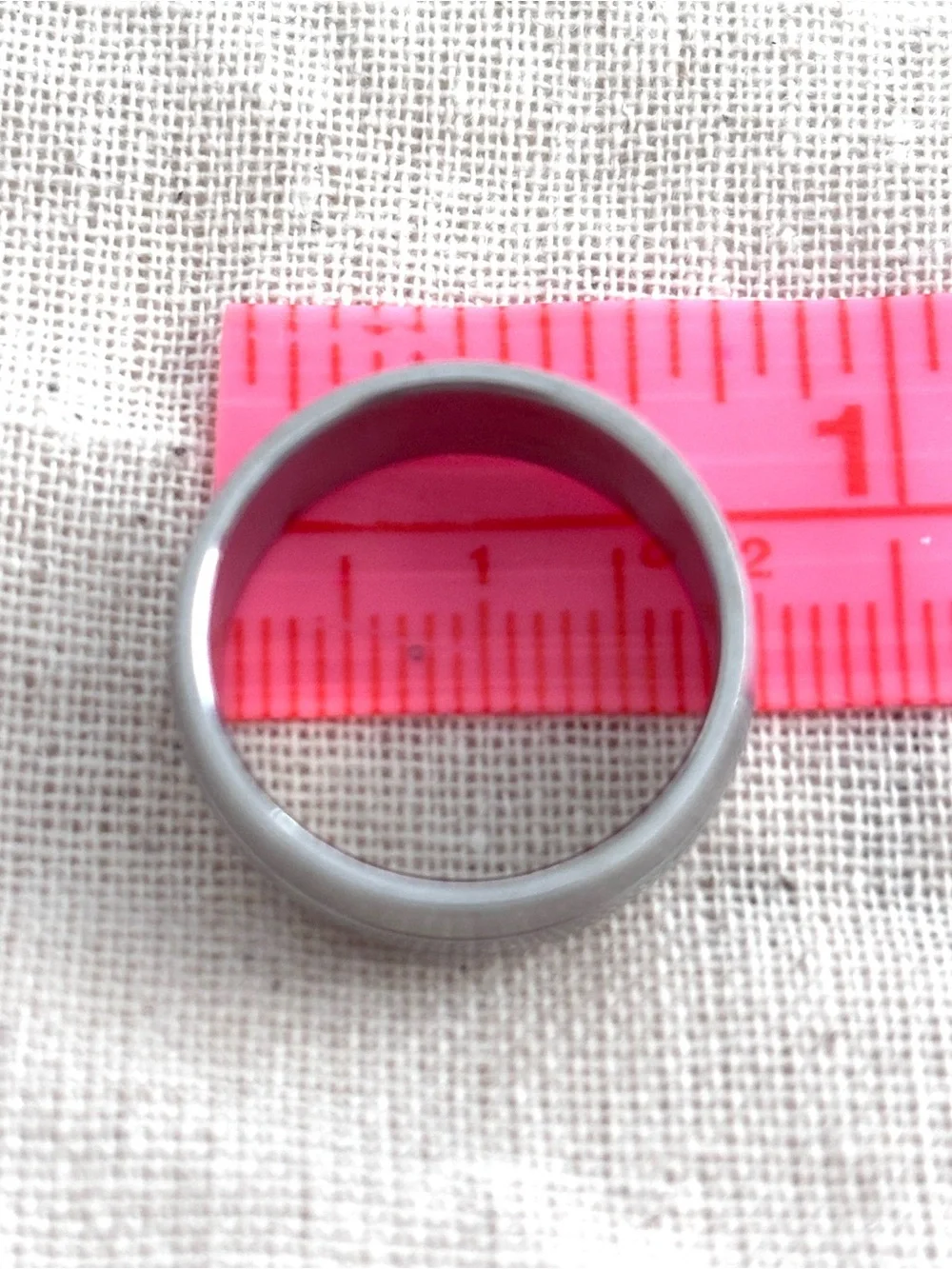 Metal Steel Silver Color Engraved Groove Band Ring